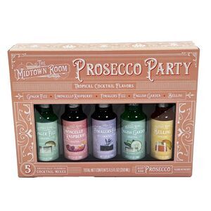 The Midtown Room Prosecco Party Holiday Tropical Cocktail Mixes Gift Set of 5